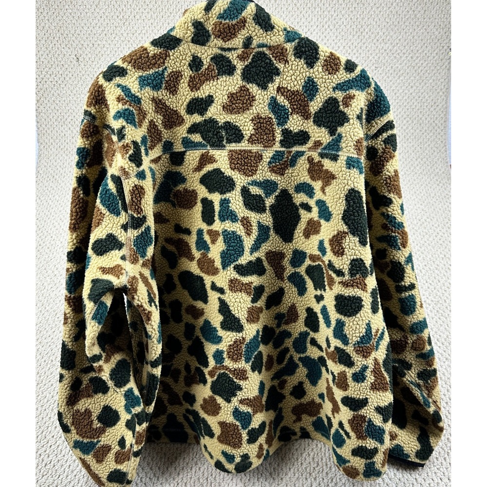 Carhartt 1/4 Snap Jacket Mens 2XL Duck Camo Relaxed Fit Sherpa Fleece Pullover - Picture 7 of 15